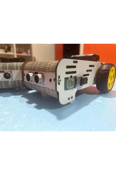 Robotik Hobi Merkezi 2WD Bluetooth Kontrollü Arduino Araç MDF Stem Seti