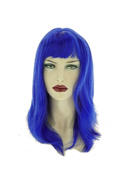 Mu Art Blue Color Long Party Wig (5175)