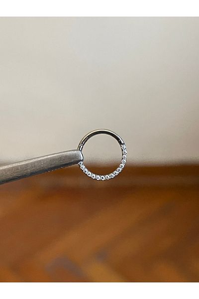 Rupen Kraft 316 L Surgical Steel - Atomic Stone Cartilage Piercing, Rook Orbital Helix Septum
