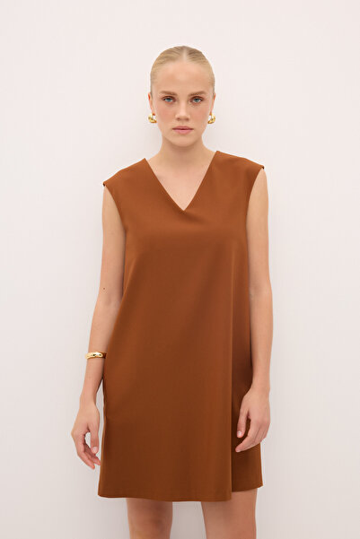 Love My Body V Yaka Kolsuz Elbise