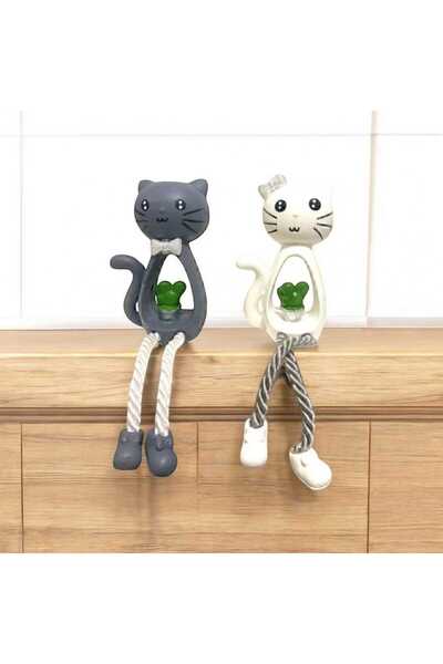shop Globelux Dekoratif Ayakları Sallanan Kedi Biblo (2Lİ SET)