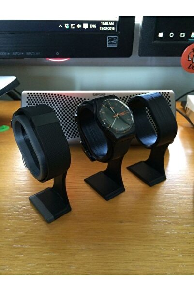 BYD3DTEKNO حامل الساعة، حامل الساعة السوداء، حامل الساعة الذكية