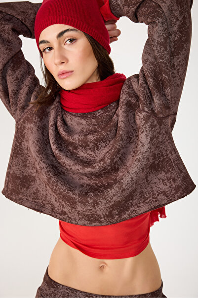 No Matter What Washable Basic Crop Sweatshirt