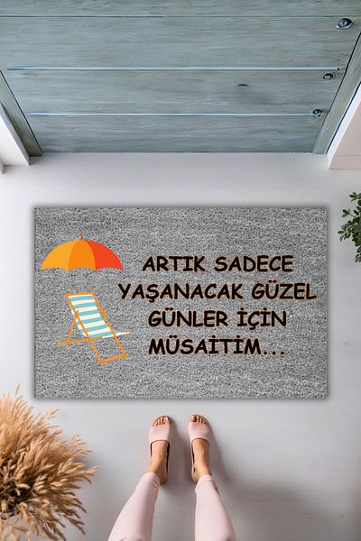 Dormot Home Modern Digital Printing Gray I'M Only Available for the Good Days Anymore Door Mat