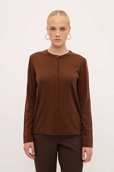 Love My Body Uzun Kol Yün Triko Hırka