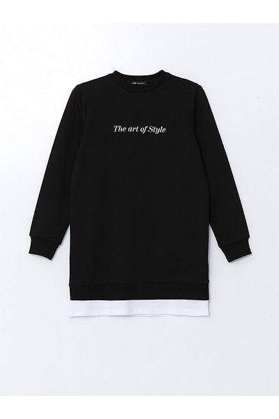 LC Waikiki Γυναικείο φούτερ με στάμπα Lcwk Crew Neck
