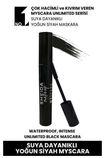 Sheida Natural Formula Long Appearance and Volumizing Eyelash Extension Intense Black Mascara