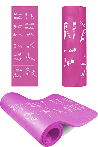 Alvin Spor 180x60 cm, 10 mm Kalınlık Egzersiz Hareketli Pilates Minderi