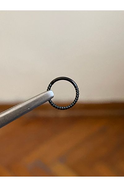Rupen Kraft 316 L Surgical Steel Twisted Cartilage Piercing Rook Orbital Helix Septum Piercing