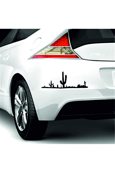 Birim Matbaa Cactus in the Desert Car Sticker(35X13Cm)