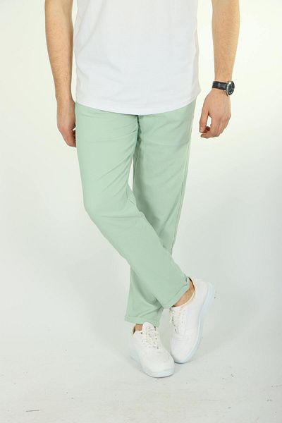 eg38 Παντελόνι Jogger Double Face Mint Green