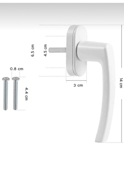 Genel Markalar Pimapen(pvc)pencere Kolu Meşe Garantisiz Sağ Kapı Kulpu Plastik PVC PİMAPEN PENCERE KOLU A.MEŞE TR
