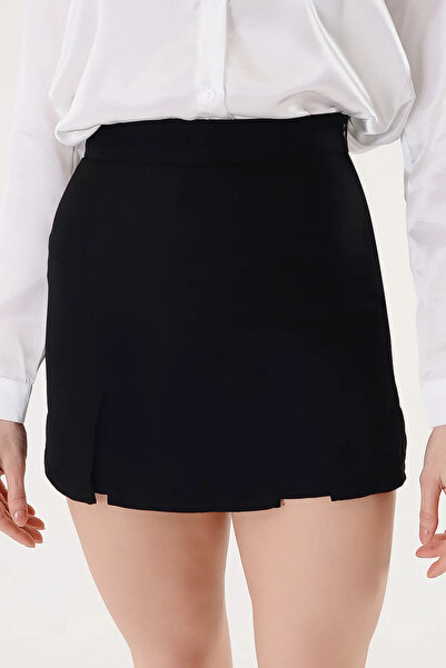 BARS Şort Etek Çift Yırtmaçlı Likralı Mini Etek