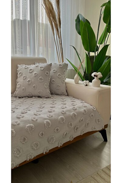 best house decor غطاء كرسي بذراعين بوم بوم يغطي مقعد لشخص واحد مقاس 80 × 120