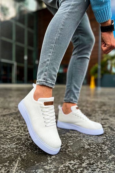 Chekich Men's Shoes CH413 TBT Crew - WHITE
