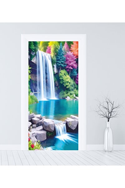 RENKLİ HOBBY Kapı Kaplama Folyosu - Kapı Sticker Giydirme - Kendinden Yapışkanlı