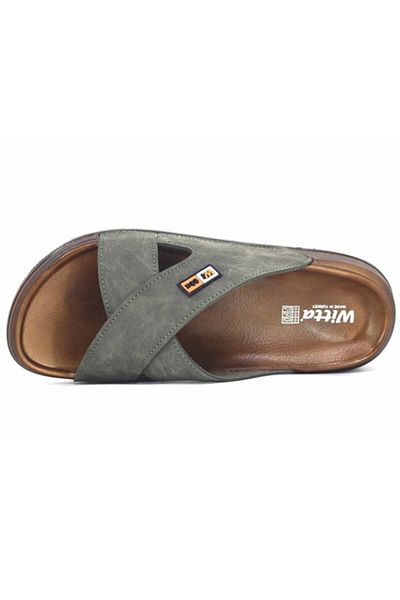 soElite Ανδρικές παντόφλες - Casual Sea Pool, Μαλακό δέρμα, Ανατομική Αντιολισθητική Σόλα, Πολυτελής Σταυρός