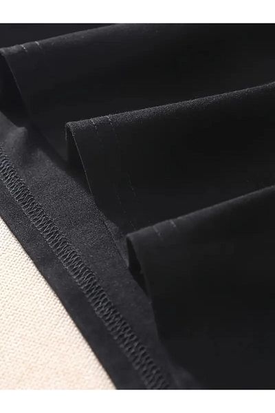 qubo sportswear & company Tricou unisex Brooklyn negru oversize cu decolteu cu imprimeu