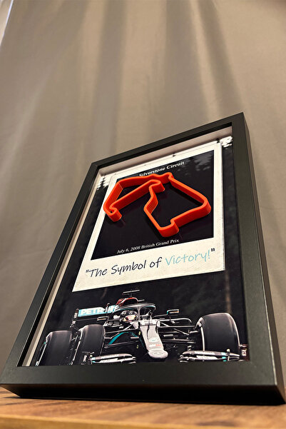 Besthree Lewis Hamilton (Britanya GP) Formula 1   3 Boyutlu Tablo