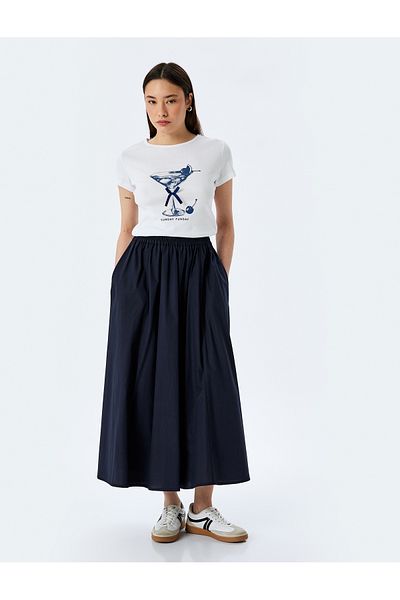 Koton Beige Bowtie T-Shirt
