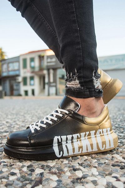 Chekich Ch254 Cbt Pittura Ανδρικά Παπούτσια 438 Μαύρα / Κίτρινα