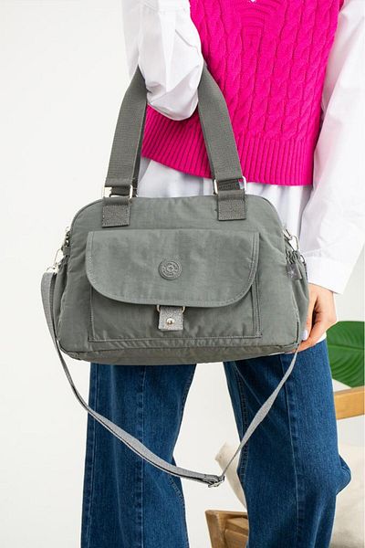 Baginn Geantă de umăr Klinkir Geantă de umăr cu buzunare multiple din material textil ușor 30*25 cm potrivită pentru utilizare zilnică