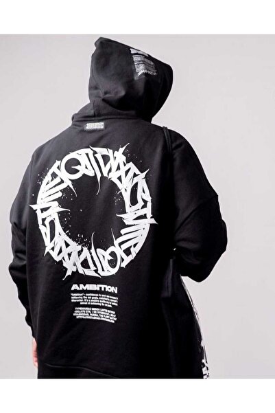 BUY CENTER Hanorac oversize cu imprimeu pe spate unisex