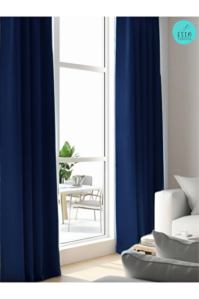 esin tekstil ستارة مظلة مقاومة للضوء باللون الأزرق الداكن الداكن