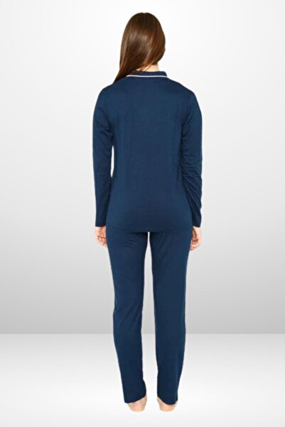 Pierre Cardin Kadın Modal Boydan Patlı Pijama Takımı  PC.11.04.7.P.717.U.E01