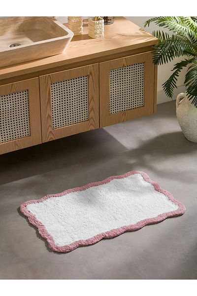 LC Waikiki LCW Ροζ Λούτρινο Χαλάκι Μπάνιου 50x80 εκ