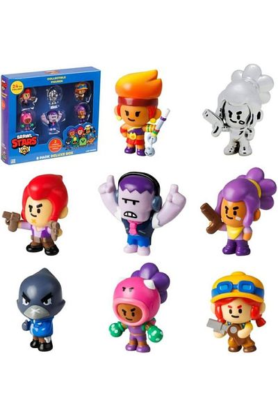 BRAWL STARS Figure 2-Inches, 8-in-1 Deluxe Box, Assorted (Style & Color May Vary)