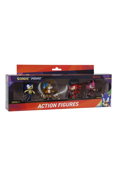 Sonic Figure Action 3-Inches, 4-in-1 Window Box, Assorted (Character May Vary)