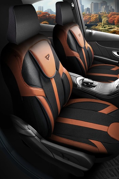 Panda Kılıf غطاء مقعد أوتوماتيكي من قماش الجاكار من سلسلة باندا كابادوكيا - م...