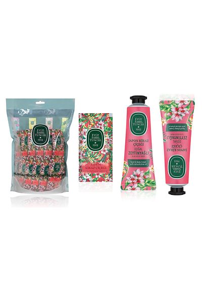 Eyüp Sabri Tuncer Eyüp Sabri Tuncer Japanese Cherry Flower Hand and Body Creams with Wet Wipes