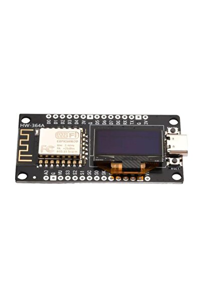 TLS Robotik NodeMCU ESP8266 0.96 Inch OLED Ekran ile Birlikte Type-C Geliştirme Kartı