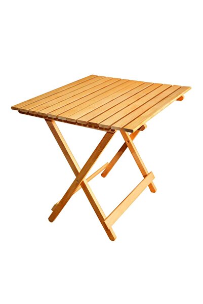 MAVİ TREND Ahşap Katlanır Masa Piknik Masası Balkon Masası