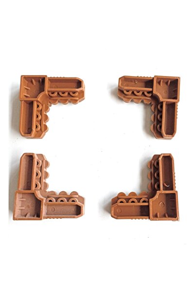 MAVİ TREND Mavitrend 17x25 mm Sineklik Köşe Takozu 10 Adet kahverengi Renkli