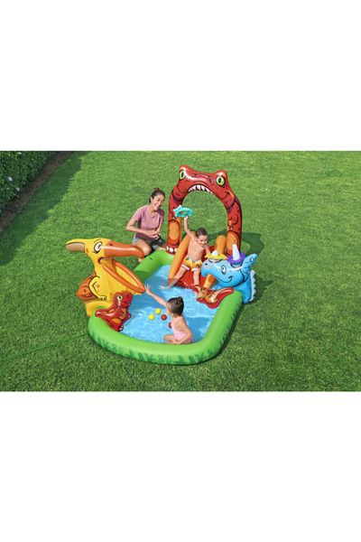 BESTWAY ® 7'11" x 55" x 54"/2.41m x 1.40m x 1.37m Jurassic Splash Play Center