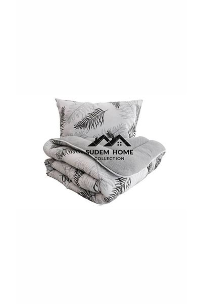 Sudemhome طقم نوم ويل سوفت فردي ناعم - ريش رمادي، مع ملاءات مرنة