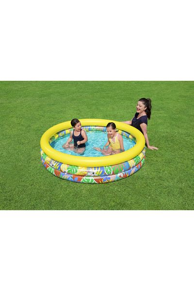 BESTWAY ® φ66" x H15"/Φ1.68m x H38cm Floral Paradise Play Pool