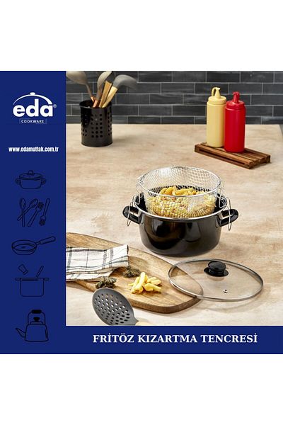 Eda Enameled Fryer Cooker