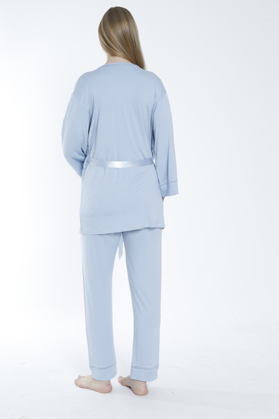 Miss Dünya Lissa Sabahlıklı Hamile ve Lohusa Pijama Takımı