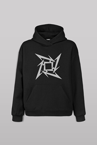 Kendim Seçtim Metallica Logo Star Sa deznom Unisex Sa kapuljačom Dukserica
