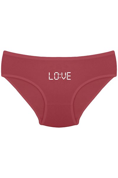 Onurel   Pachet de 5 chiloți din lycra cu imprimeu mixt Love pentru fete