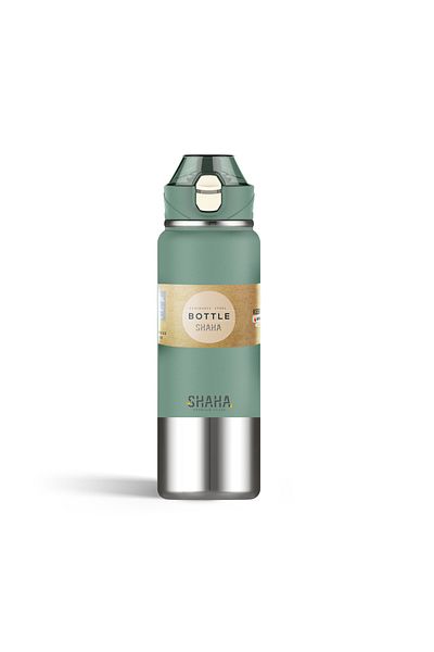 SHAHA VACUM BOTTLE 750 ML GREEN