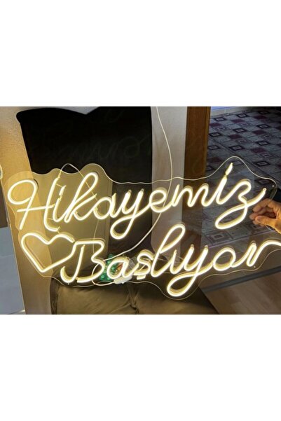 organizasyon outlet Hikayemiz Başlıyor Nişan Organizasyon Neon Işık