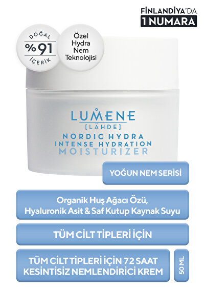 LUMENE Intense Hydration Moisturizer -72sa Yoğun Nem Kremi 50 ml