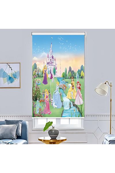 COOYA Roller blind,Princess series pattern,heat and UV protection,suitable for bedroom,200cmx150cm