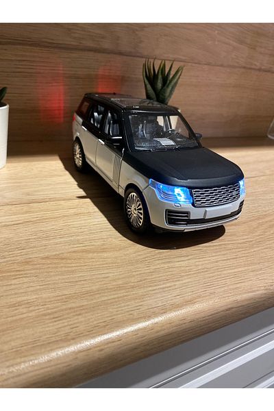 liss çarşı سيارة موديل 1.24 بوصة من رينج روفر Suv بمقابض معدنية وأبواب مفتوحة ومصباح أمامي وضوء إيقاف الصوت