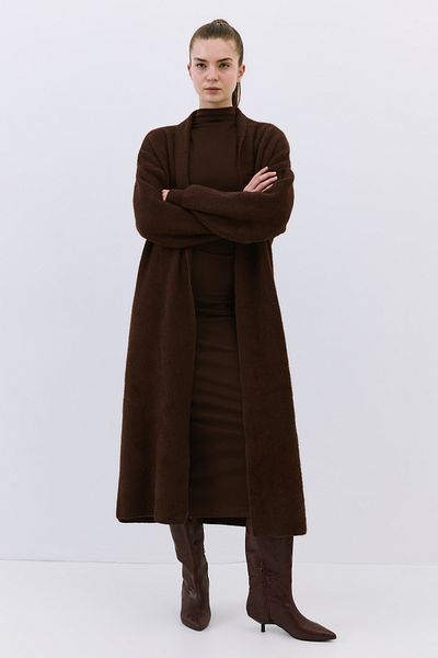No Matter What Maxi Size Soft Textured Cardigan